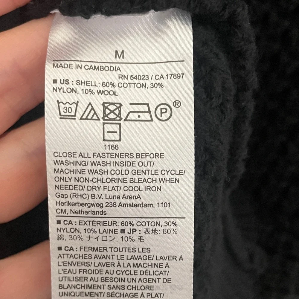 Banana Republic NINO MOCK-NECK SWEATER Black Wool Blend